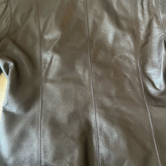 vintage chocolate brown Italian leather jacket Y2K - Picture 9 of 11
